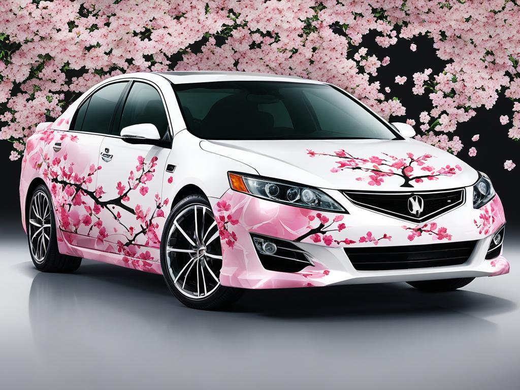 best cherry blossom car wrap