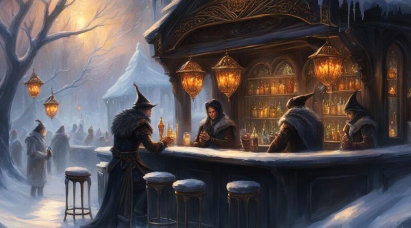 black winter elf bar