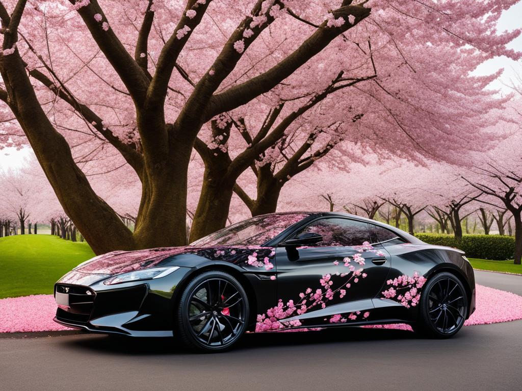 cherry blossom vinyl wrap