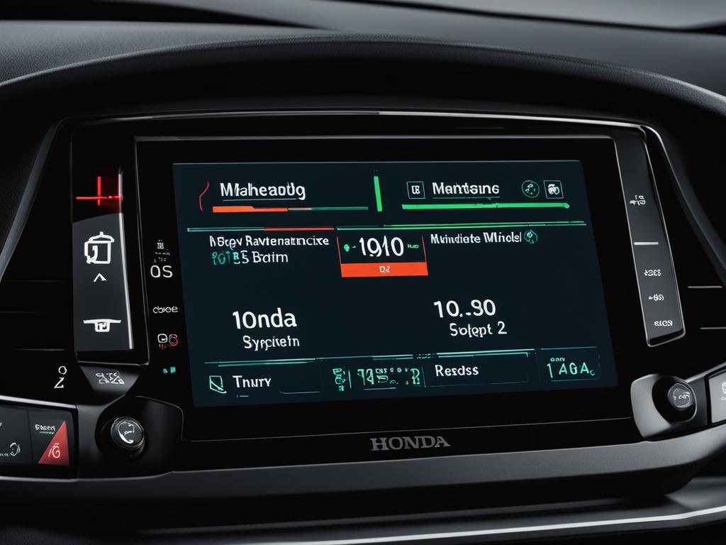 Honda Maintenance Minder System