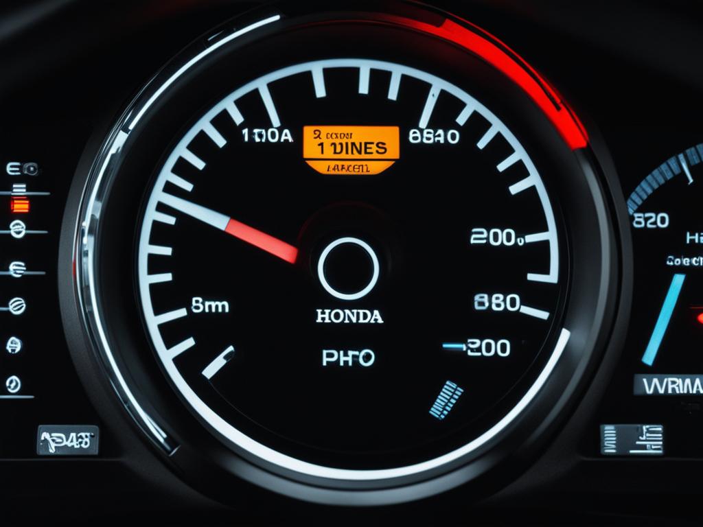 Honda emission system warning light
