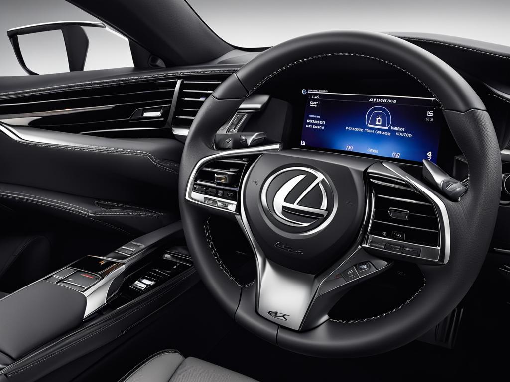 Lexus multimedia display and interior