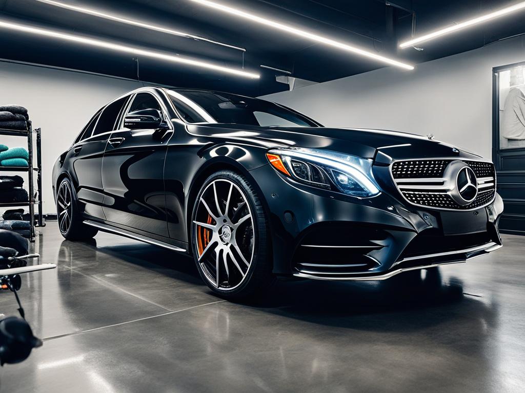 Mercedes-Benz luxury car detailing in Denver