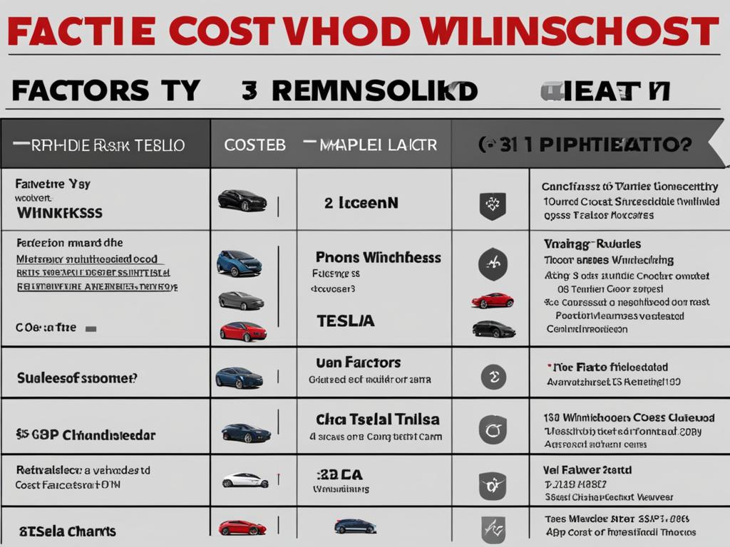 Tesla Model Y Windshield Replacement Cost Factors