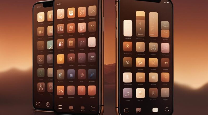 brown app icons aesthetic