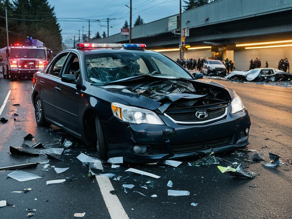 car crash Portland
