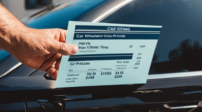 cost to tint car windows