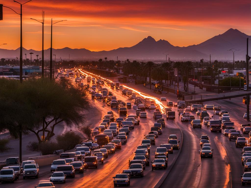 evening commute accidents in phoenix
