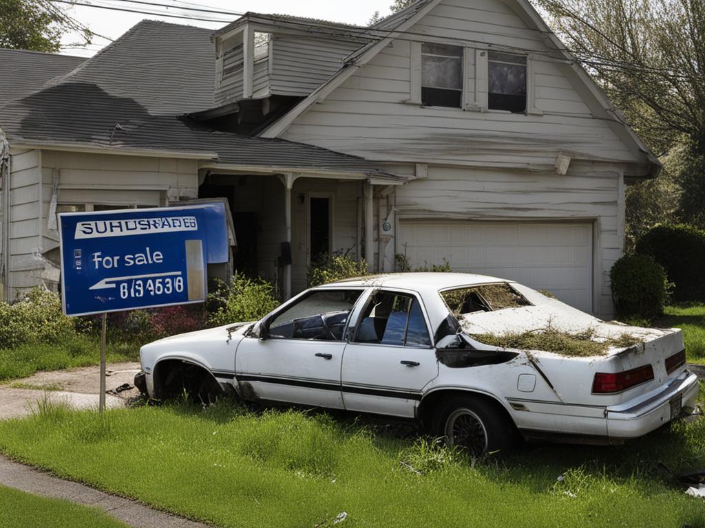 home foreclosure due to at-fault car accident