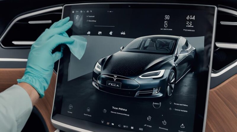 how to clean tesla screen