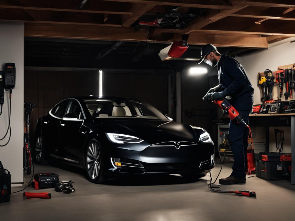 installing Tesla charger in garage