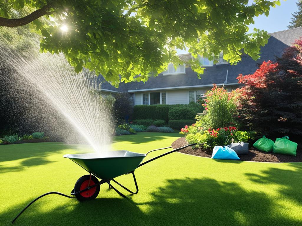 lawn fertilization and watering