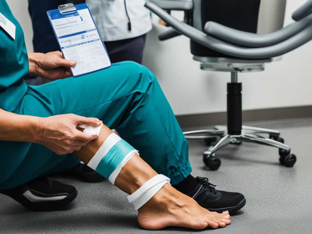 urgent care diagnosis and treatment for sprained ankle
