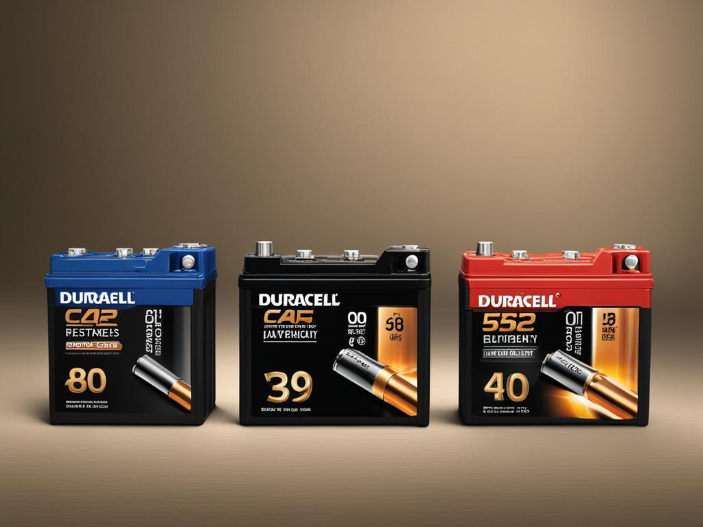 Duracell car battery price range