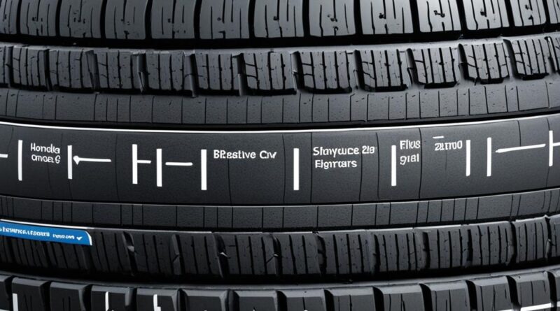 honda civic tire size