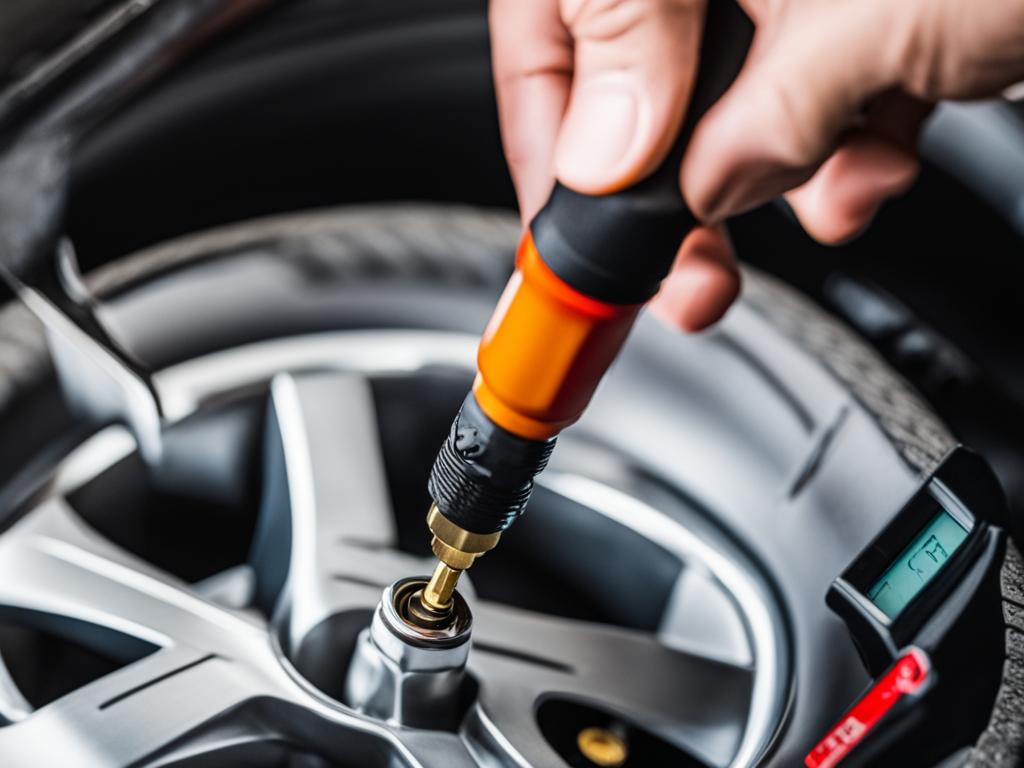 how to check tire pressure on honda civic